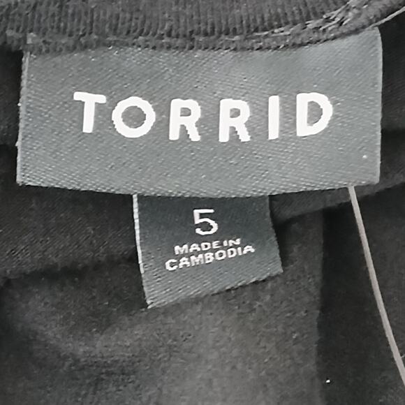 Torrid Mini Foxy Square Neck Bodycon Dress Size 5X NWT Classy Black - Picture 5 of 6